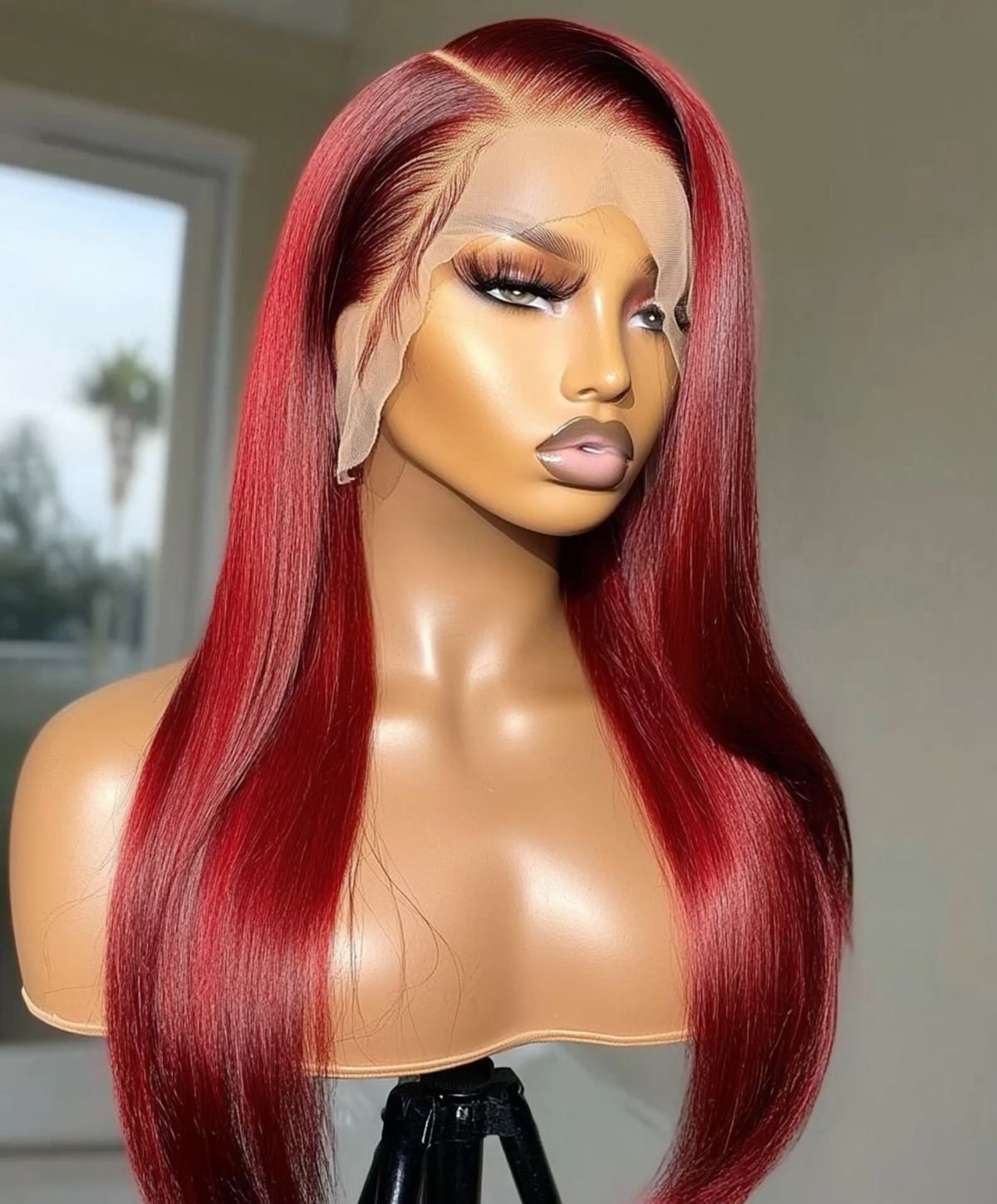 GlowMuse “Aria” Headband Wig — Medium-Length Straight Synthetic Wig