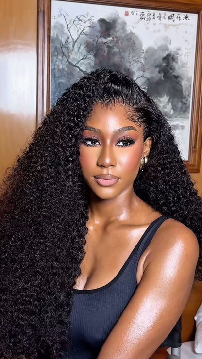 GlowMuse “Amani” Curly Synthetic Wig — Black African Small & Long Curls