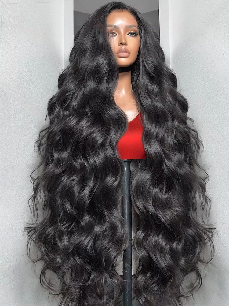 GlowMuse “Nia” 13x4 Lace Front Wig — Long Wavy Synthetic Hair Wig